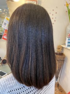 雨続き☔️で髪が思うようにならなくて‼️イライラ‼️