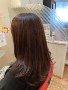 髪にしっかりつけてドライヤーで乾かすだけ‼️