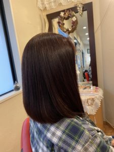 髪にしっかりつけてドライヤーで乾かすだけ‼️