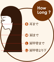 髪の長さの説明